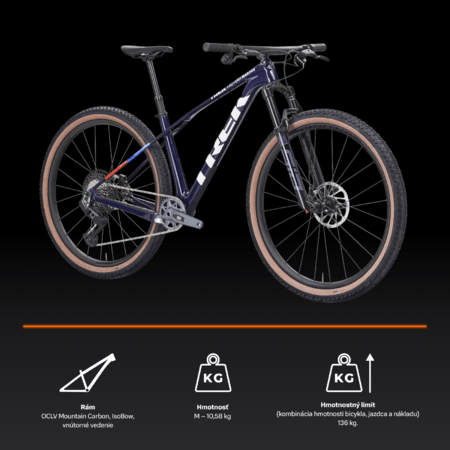Bicykel Trek Procaliber 9.7 AXS Gen 3 Navy Smoke 2026