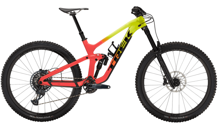Bicykel Trek Slash 9.8 GX Gen 5 Radioactive Coral to Yellow Fade 2022