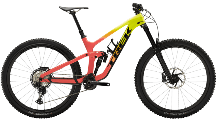Bicykel Trek Slash 9.8 XT Gen 5 Radioactive Coral to Yellow Fade 2022