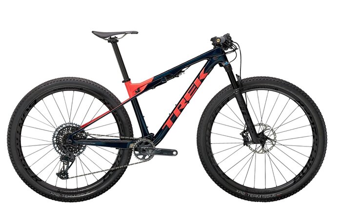 Bicykel Trek Supercaliber 9.8 GX Carbon Blue Smoke/Radioactive Coral 2021