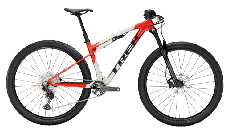 Bicykel Trek Supercaliber SL 9.6 Gen 2 Lunar Silver/Lava Red 2025