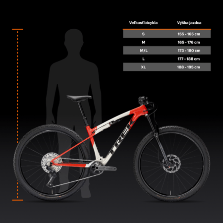 Bicykel Trek Supercaliber SL 9.6 Gen 2 Lunar Silver/Lava Red 2025