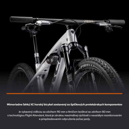 Bicykel Trek Supercaliber SLR 9.9 Flight Attendant Gen 2 Argent Drizzle 2025