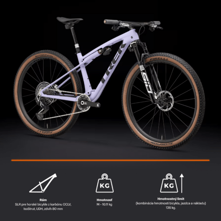Bicykel Trek Supercaliber SLR 9.9 Flight Attendant Gen 2 Lavender Haze 2025