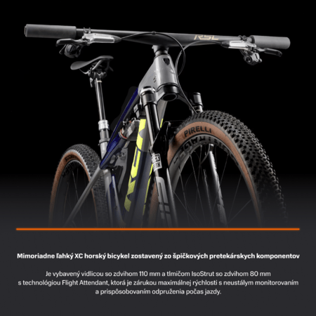 Bicykel Trek Supercaliber SLR 9.9 Flight Attendant Gen 2 Navy Carbon Smoke Blue/Slate Grey/Glowstick Green 2025