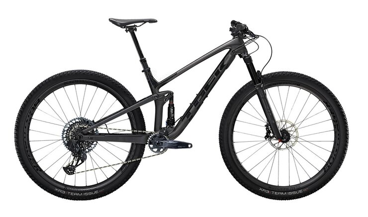 Bicykel Trek Top Fuel 9.8 GX AXS Matte Raw Carbon/Voodoo Trek Black 2021