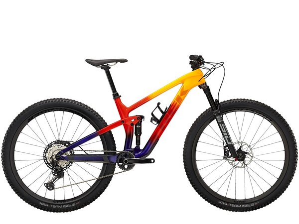 Bicykel Trek Top Fuel 9.8 XT Marigold to Red to Purple Abyss Fade 2022