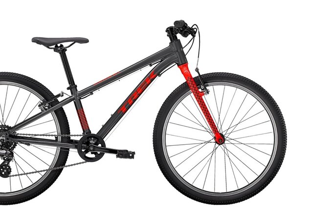 Bicykel Trek Wahoo 24 Lithium Grey/Radioactive Red 2022