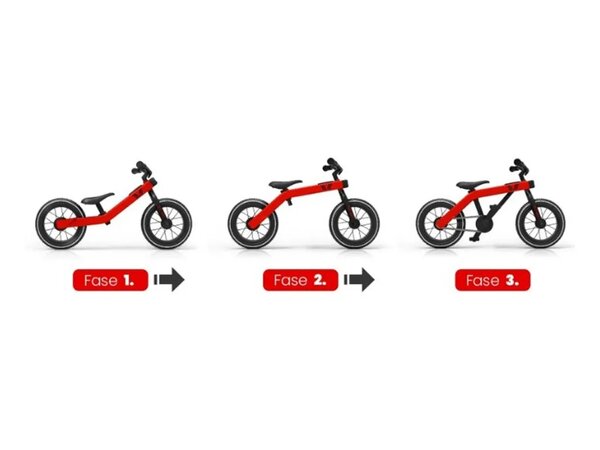 Bicykel Vici 3v1 Červená