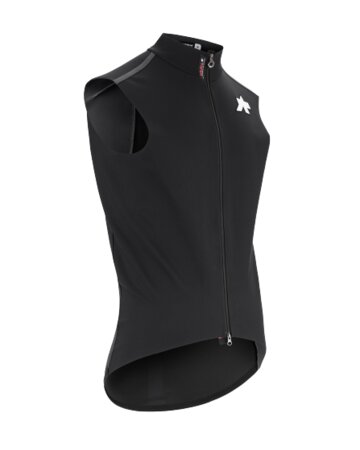 Cyklistická vesta Assos EQUIPE RS Spring Fall Gilet TARGA Black