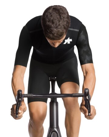 Cyklistická vesta Assos EQUIPE RS Spring Fall Gilet TARGA Black