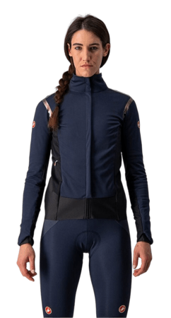 Dámska bunda Castelli Alpha RoS 2 W Savile Blue/Bronze-Silver gray