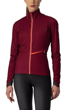 Dámska bunda Castelli Go W Bordeaux/Brilliant Pink