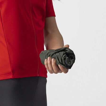 Dámska bunda Castelli Squadra Stretch W Jacket Military Green/Dark Gray