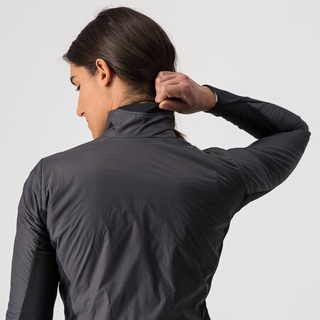 Cyklistická bunda Castelli Unlimited W Puffy Jacket Dark Gray/Black-Light Gray