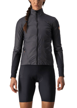 Cyklistická bunda Castelli Unlimited W Puffy Jacket Dark Gray/Black-Light Gray