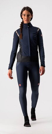 Dámska bunda Castelli Alpha RoS 2 W Savile Blue/Bronze-Silver gray