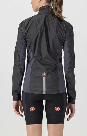 Dámska bunda Castelli Squadra Stretch W Jacket Light Black/Dark Grey