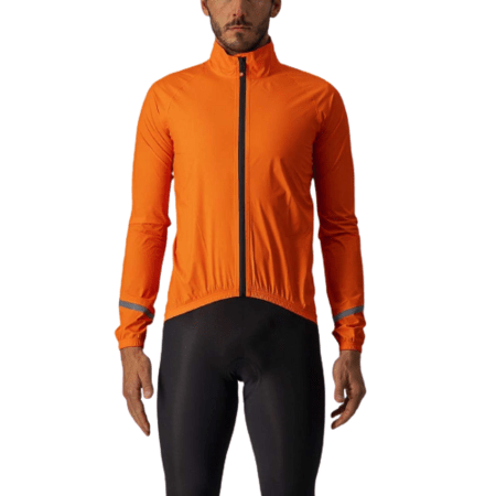 Pánska bunda Castelli Emergency 2 Rain Jacket Brilliant Orange
