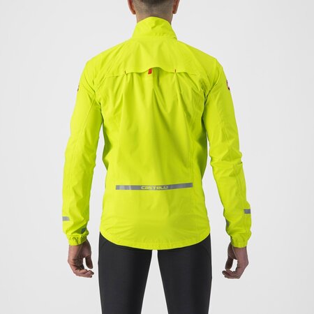 Pánska bunda Castelli Emergency 2 Rain Jacket Electric Lime