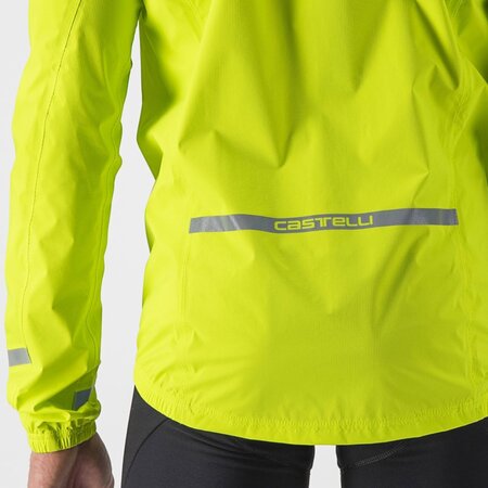 Pánska bunda Castelli Emergency 2 Rain Jacket Electric Lime