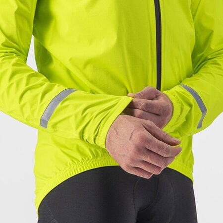 Pánska bunda Castelli Emergency 2 Rain Jacket Electric Lime