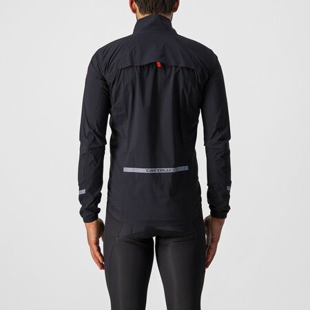 Pánska bunda Castelli Emergency 2 Rain Jacket Light Black