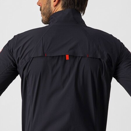 Pánska bunda Castelli Emergency 2 Rain Jacket Light Black