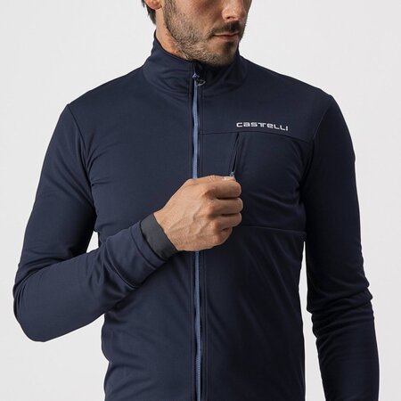Pánska bunda Castelli Go Jacket Savile Blue