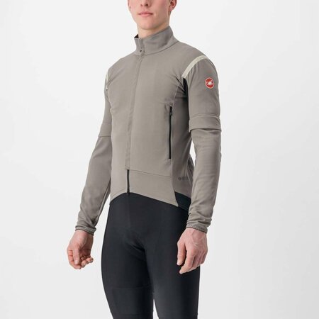 Pánsky dres Castelli Perfetto RoS 2 Jacket Nickel Gray/Travertine Gray