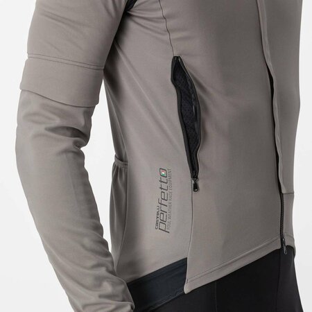Pánsky dres Castelli Perfetto RoS 2 Jacket Nickel Gray/Travertine Gray
