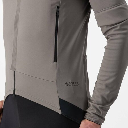 Pánsky dres Castelli Perfetto RoS 2 Jacket Nickel Gray/Travertine Gray
