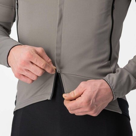 Pánsky dres Castelli Perfetto RoS 2 Jacket Nickel Gray/Travertine Gray
