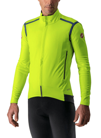 Pánska Bunda Castelli Perfetto RoS Long Sleeve Yellow Fluo/Dark Steel Blue