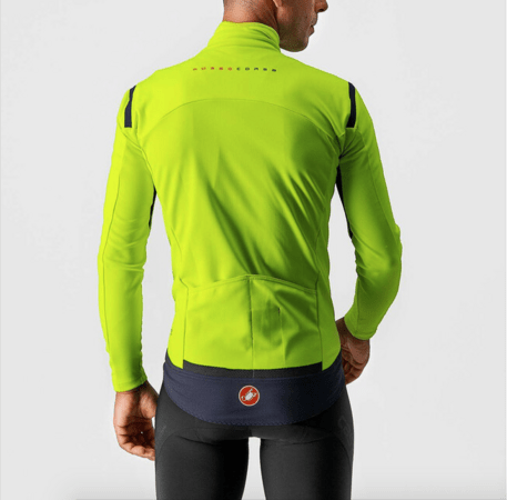 Pánska Bunda Castelli Perfetto RoS Long Sleeve Yellow Fluo/Dark Steel Blue