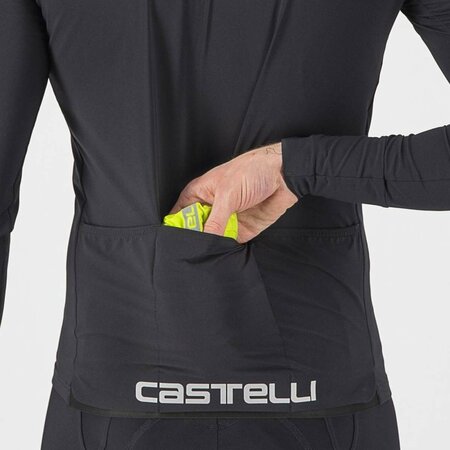 Pánska Bunda Castelli Squadra Stretch Electric lime/Dark gray