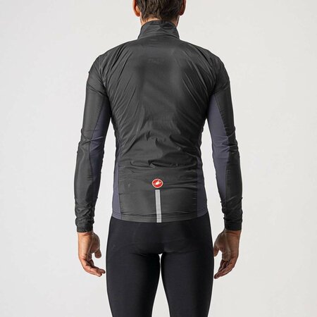 Pánska Bunda Castelli Squadra Stretch Light black/Dark gray
