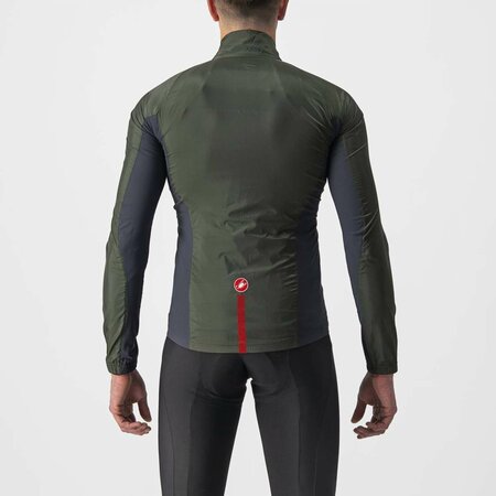 Pánska Bunda Castelli Squadra Stretch Military Green/Dark gray