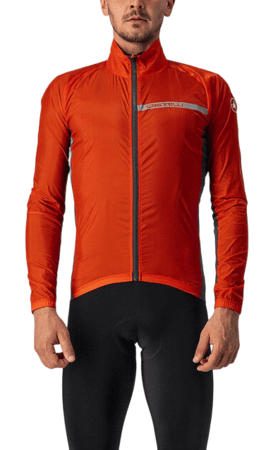 Pánska Bunda Castelli Squadra Stretch Red/Grey