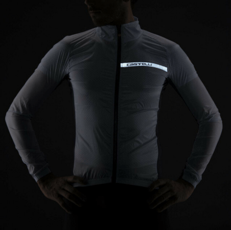Pánska Bunda Castelli Squadra Stretch Silver/Grey