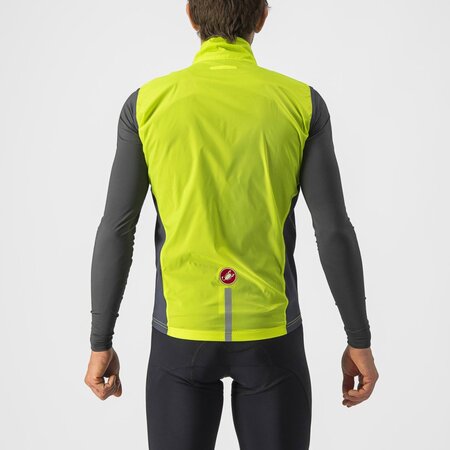Pánska vesta Castelli Squarda Stretch Vest Light Lime/Dark Gray