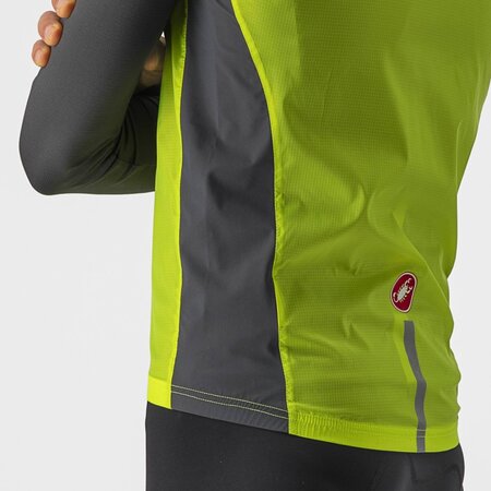 Pánska vesta Castelli Squarda Stretch Vest Light Lime/Dark Gray