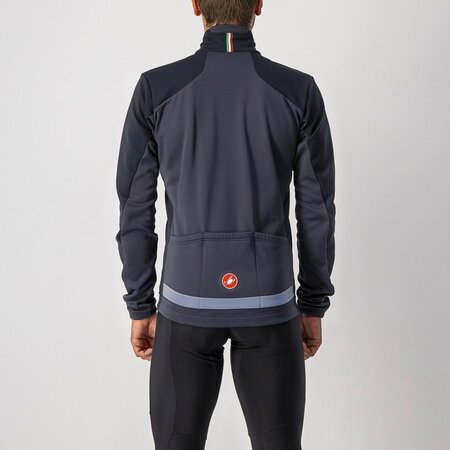 Pánska bunda Castelli Transition 2 jacket Light Black/ Dark Gray/Silver