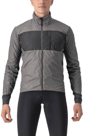 Zimná bunda Castelli Unlimited Puffy Jacket Nickel Gray/Dark Gray
