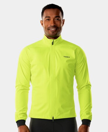 Cyklistická bunda ﻿Trek Circuit Rain Cycling Jacket Rádioaktívna Žltá