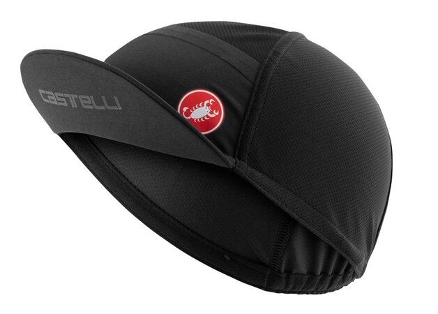 Cyklistická šiltovka Castelli Ombra Black