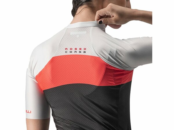 Dámsky dres Castelli Aero Pro W Jersey Light Black/Pink