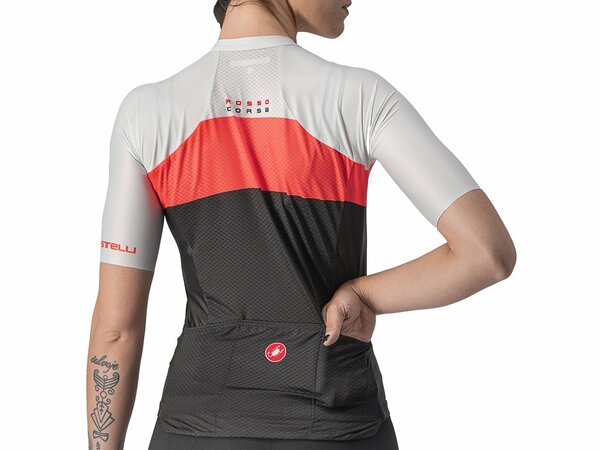 Dámsky dres Castelli Aero Pro W Jersey Light Black/Pink