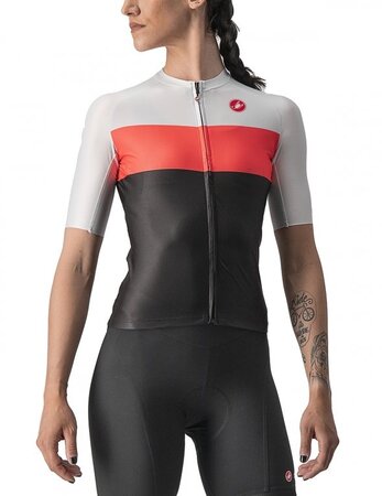 Dámsky dres Castelli Aero Pro W Jersey Light Black/Pink