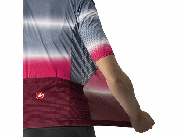 Dámsky dres Castelli Dolce Jersey Steel Blue/Bordeaux